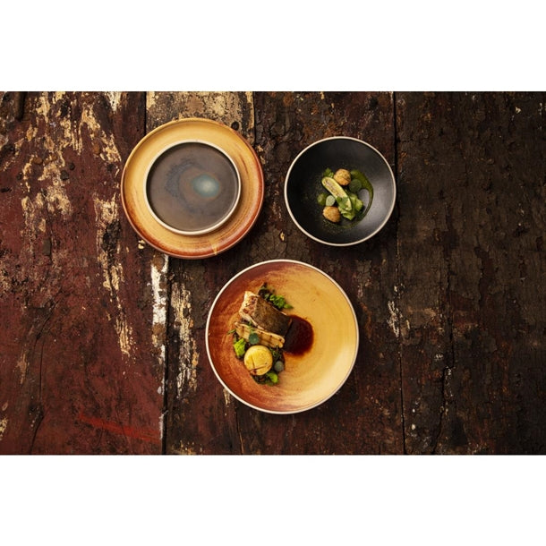 Olympia Canvas Small Rim Round Plate Sienna Rust 265mm (Pack of 6)