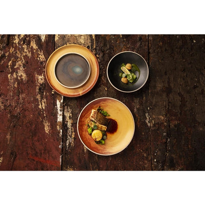 Olympia Canvas Flat Round Plate Green Verdigris 180mm (Pack of 6)