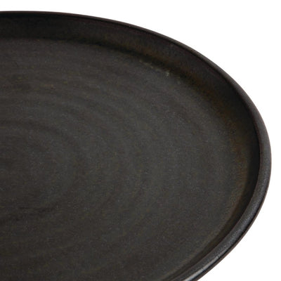 Olympia Canvas Small Rim Round Plate Delhi Black 265mm (Pack of 6)