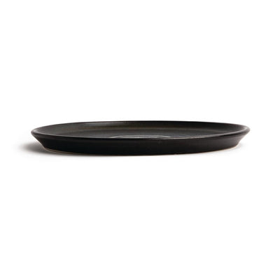 Olympia Canvas Small Rim Round Plate Delhi Black 265mm (Pack of 6)