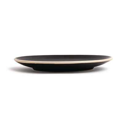 Olympia Canvas Concave Plate Delhi Black 270mm (Pack of 6)