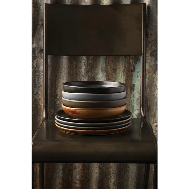 Olympia Canvas Small Rim Round Plate Green Verdigris 265mm (Pack of 6)