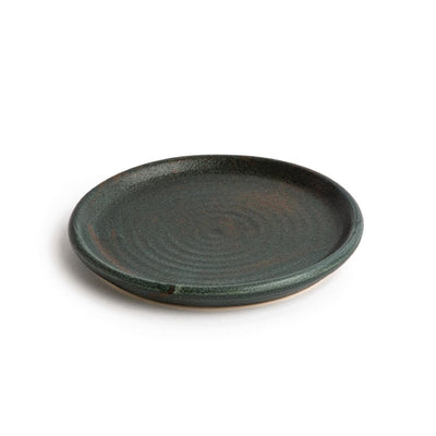 Olympia Canvas Small Rim Round Plate Green Verdigris 180mm (Pack of 6)