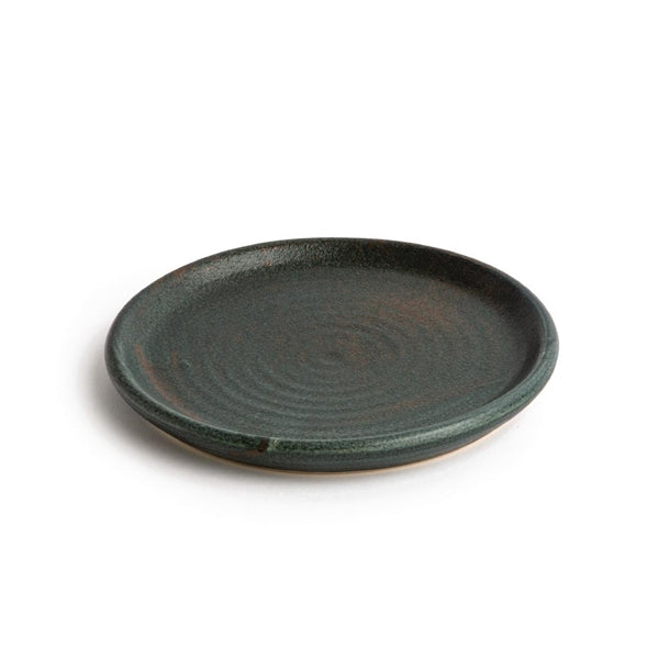 Olympia Canvas Small Rim Round Plate Green Verdigris 180mm (Pack of 6)