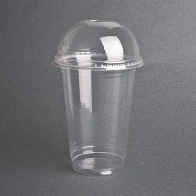 Fiesta Green Compostable PLA Cold Cup Domed Lids 12oz - 16oz - 20oz (Pack of 1000)