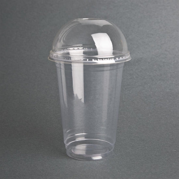 Fiesta Green Compostable PLA Cold Cup Domed Lids 12oz - 16oz - 20oz (Pack of 1000)