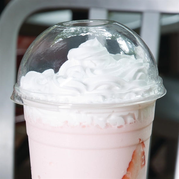 Fiesta Green Compostable PLA Cold Cup Domed Lids 12oz - 16oz - 20oz (Pack of 1000)