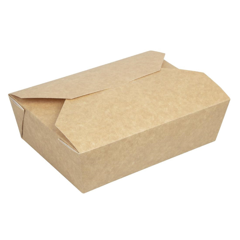 Colpac Recyclable Kraft Microwaveable Food Boxes 1950ml - 68oz (Pack of 200)