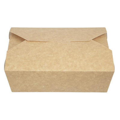 Colpac Recyclable Kraft Microwaveable Food Boxes 1950ml - 68oz (Pack of 200)