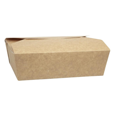 Colpac Recyclable Kraft Microwaveable Food Boxes 1950ml - 68oz (Pack of 200)