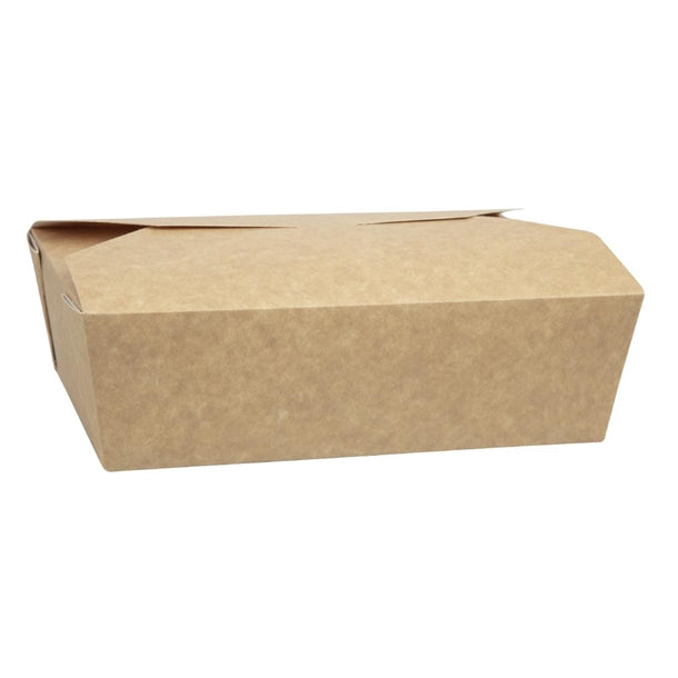 Colpac Recyclable Kraft Microwaveable Food Boxes 1950ml - 68oz (Pack of 200)