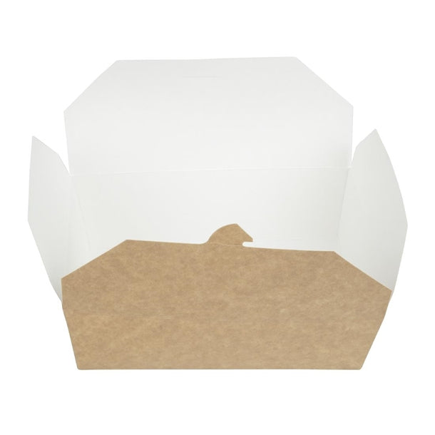 Colpac Recyclable Kraft Microwaveable Food Boxes 1950ml - 68oz (Pack of 200)