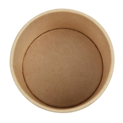 Colpac Recyclable Kraft Microwavable Soup Cups 225ml - 8oz (Pack of 500)
