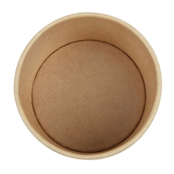Colpac Recyclable Kraft Microwavable Soup Cups 225ml - 8oz (Pack of 500)