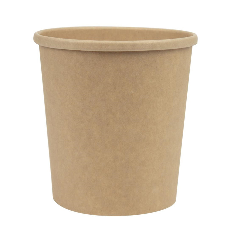 Colpac Recyclable Kraft Microwavable Soup Cups 450ml - 16oz (Pack of 500)