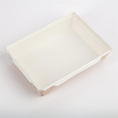Colpac Fuzione Recyclable Paperboard Food Trays With Lid 1000ml - 35oz