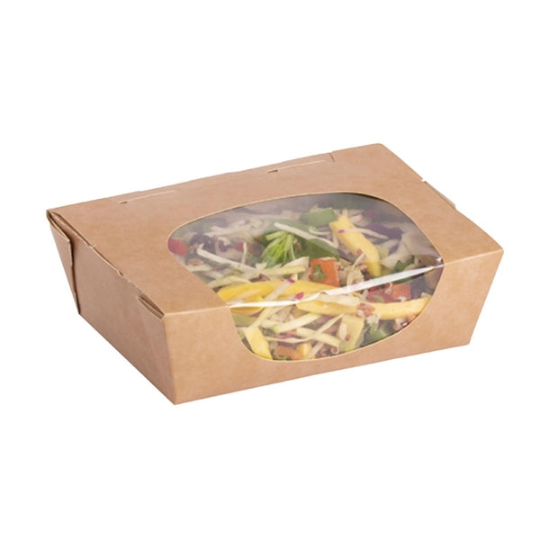 Colpac Zest Compostable Kraft Medium Salad Box 825ml-29oz (Pack of 250)