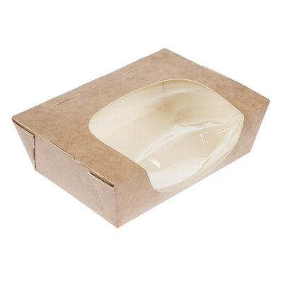 Colpac Zest Compostable Kraft Medium Salad Box 825ml-29oz (Pack of 250)