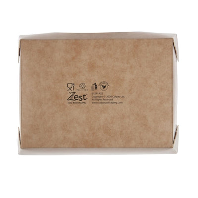 Colpac Zest Compostable Kraft Medium Salad Box 825ml-29oz (Pack of 250)