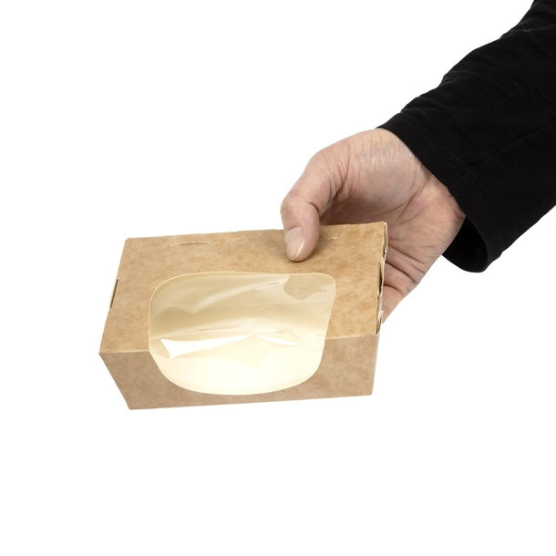 Colpac Zest Compostable Kraft Medium Salad Box 825ml-29oz (Pack of 250)