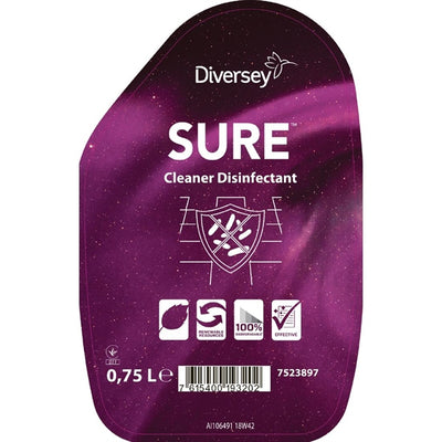 SURE Cleaner and Disinfectant - Descaler Refill Bottles 750ml (6 Pack)