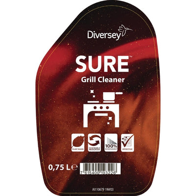 SURE Cleaner and Degreaser - Grill Cleaner Refill Bottles 750ml (6 Pack)