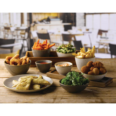 Churchill Stonecast Dip Pots Barley White 2oz 70mm (Pack of 12)