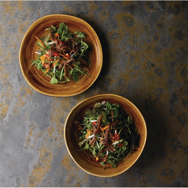 Churchill Stonecast Patina Coupe Bowls Vintage Copper 15oz 182mm (Pack of 12)