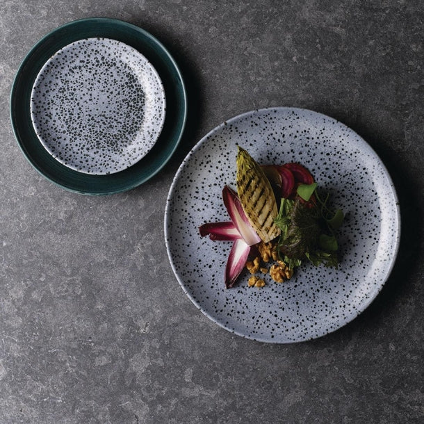 Churchill Studio Prints Agano Coupe Plates Black 288mm (Pack of 12)