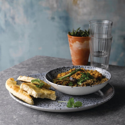 Churchill Studio Prints Agano Coupe Plates Black 288mm (Pack of 12)