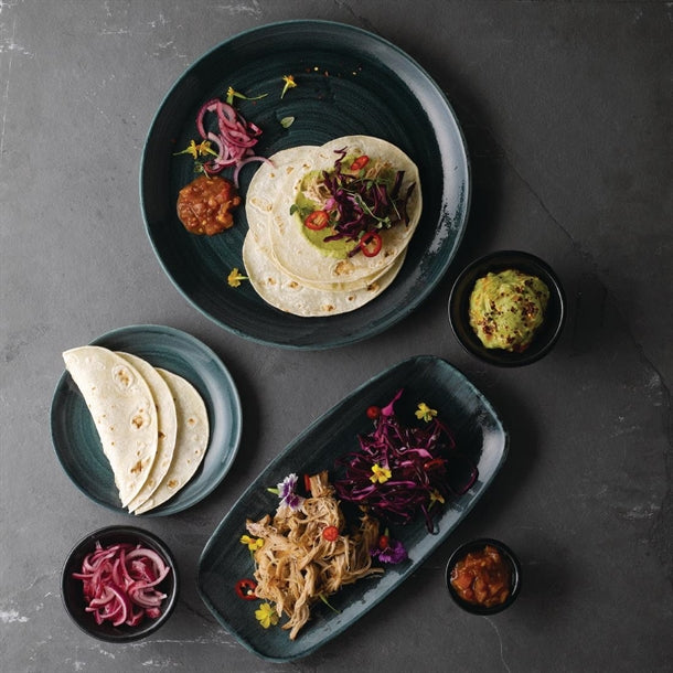 Churchill Stone Coupe Plates Aquamarine 217mm (Pack of 12)