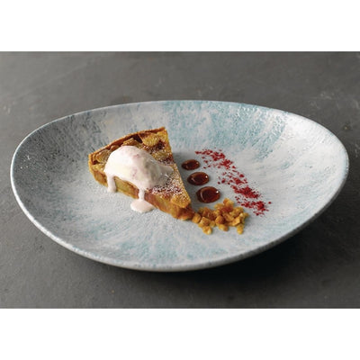 Churchill Studio Prints Agano Coupe Plates Black 288mm (Pack of 12)