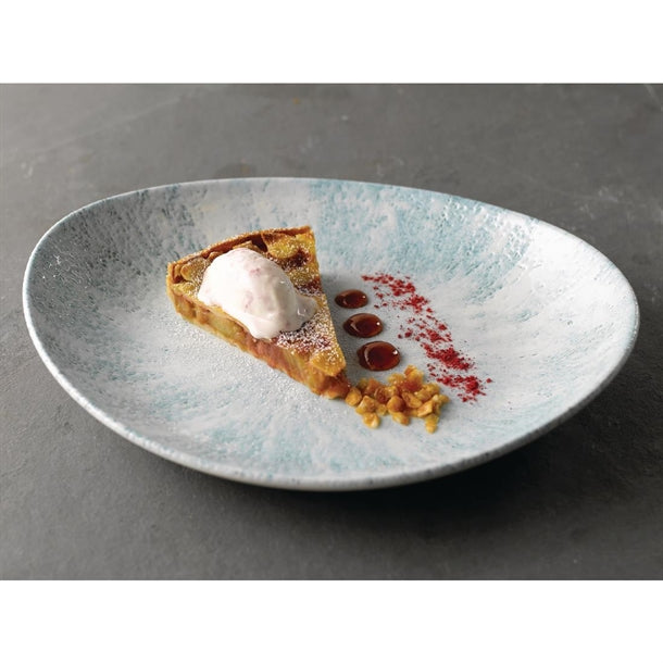 Churchill Studio Prints Agano Coupe Plates Black 288mm (Pack of 12)