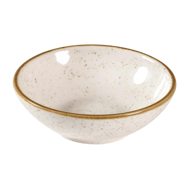 Churchill Stonecast Shallow Bowls Barley White 7oz 116mm (Pack of 12)