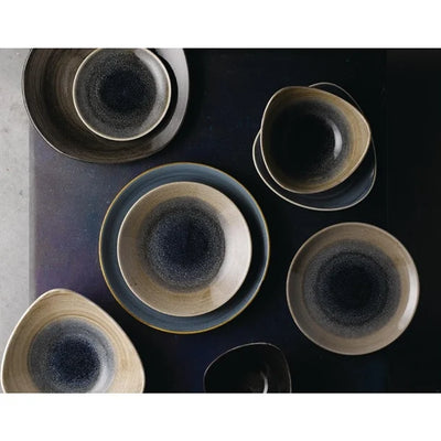 Churchill Stonecast Aqueous Triangular Bowls Bayou Taupe 21oz 235mm (Pack of 12)