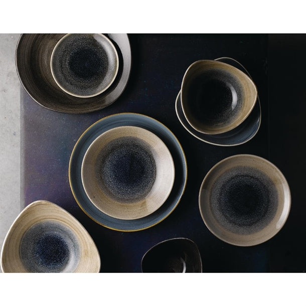 Churchill Stonecast Aqueous Coupe Plates Bayou Taupe 260mm (Pack of 12)