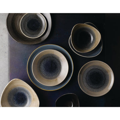 Churchill Stonecast Aqueous Coupe Plates Bayou Taupe 217mm (Pack of 12)