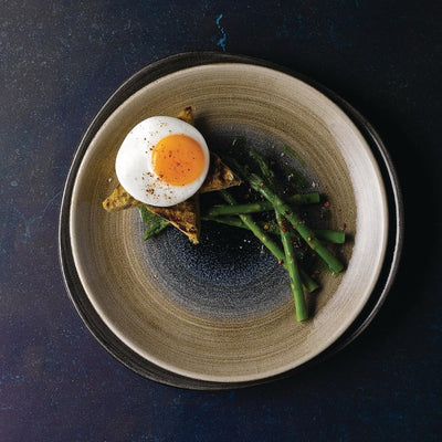 Churchill Stonecast Aqueous Coupe Plates Bayou Taupe 217mm (Pack of 12)