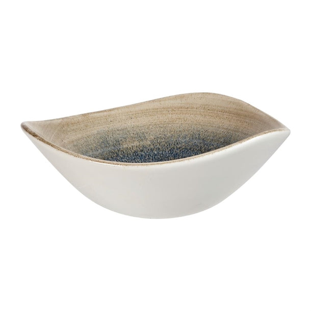 Churchill Stonecast Aqueous Triangular Bowls Bayou Taupe 13oz 185mm (Pack of 12)