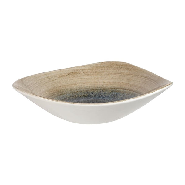 Churchill Stonecast Aqueous Triangular Bowls Bayou Taupe 21oz 235mm (Pack of 12)