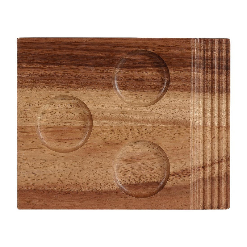 Churchill Alchemy Wood Single Handled Boards 177 x 142mm (Pack of 4)