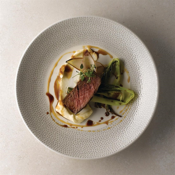 Churchill Studio Prints Agano Coupe Plates Black 288mm (Pack of 12)