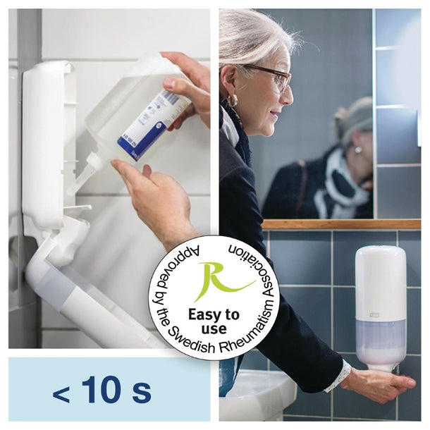 Tork Manual Liquid and Spray Soap Dispenser White 1Ltr White