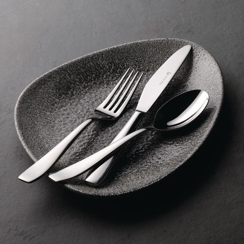 Churchill Studio Prints Raku Triangular Plates Quartz Black 350mm (Pack of 6)