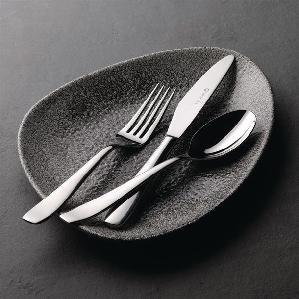 Churchill Studio Prints Raku Triangular Plates Quartz Black 200mm (Pack of 12)