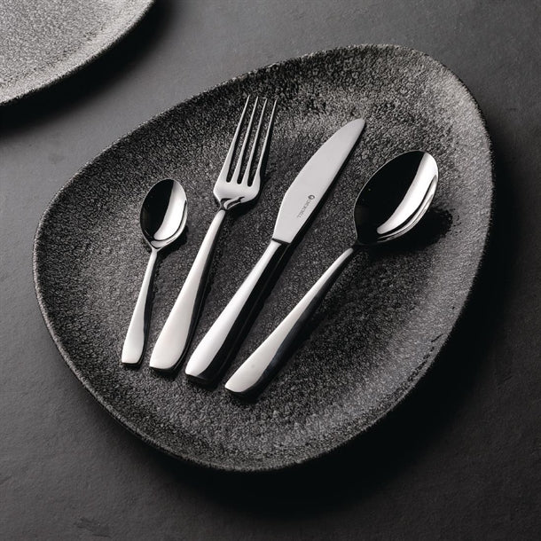 Churchill Studio Prints Raku Triangular Plates Quartz Black 200mm (Pack of 12)