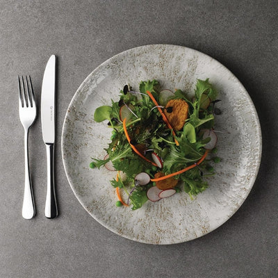 Churchill Studio Prints Stone Coupe Plates Agate Grey 288mm (Pack of 12)