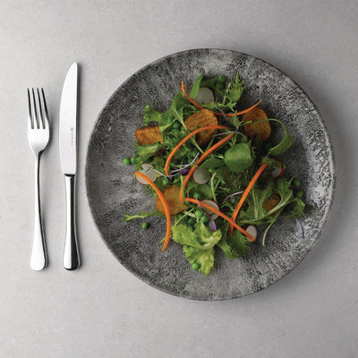 Churchill Stone Quartz Black Evolve Coupe Plates 260mm (Pack of 12)