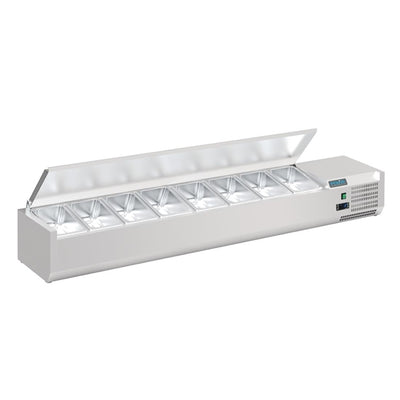 Polar G-Series Countertop Prep Fridge with Lid 6x 1-4GN