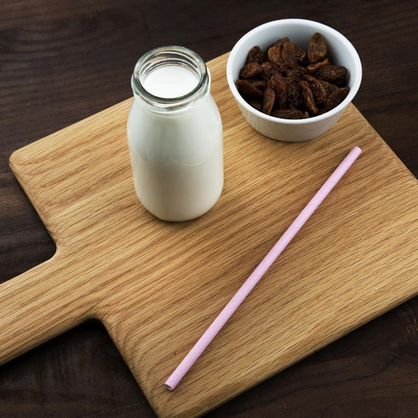 Fiesta Green Compostable Paper Straws Pink (Pack of 250)